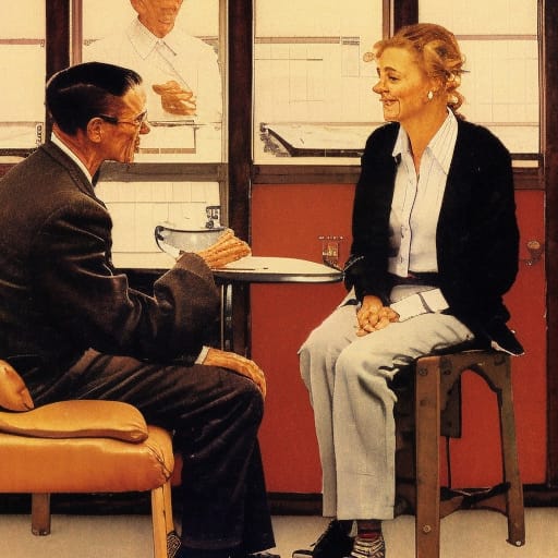 Image of sales conversation
